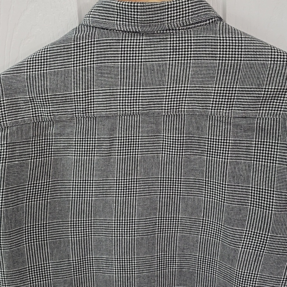 Brave Soul London Prince of Wales Men's Checkered Shirt Black Size Small - Picture 10 of 14